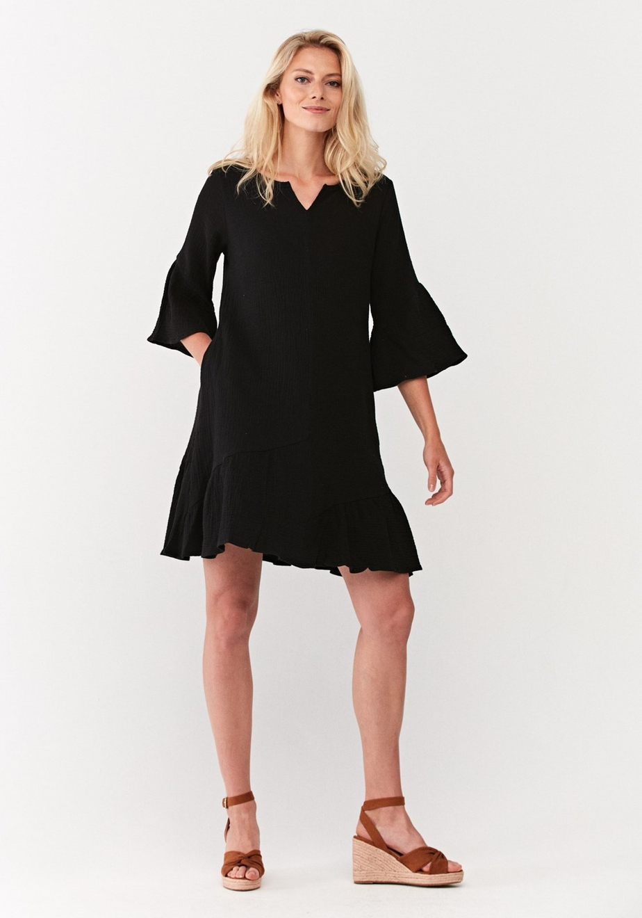 Sukienka z tulipanowym rękawem 1060