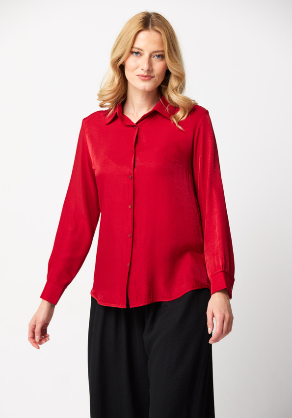 Czerwona lekka koszula 3498