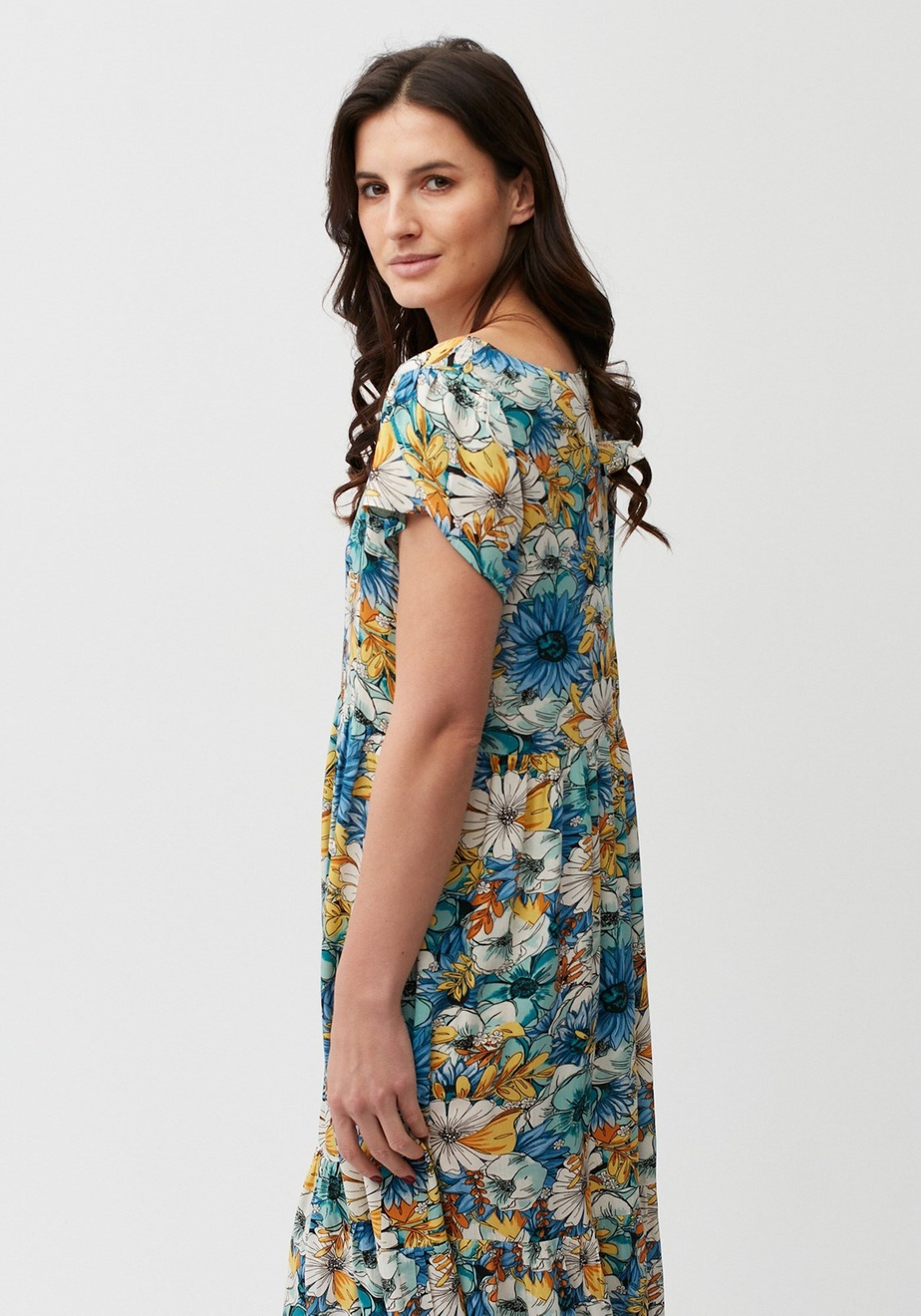Kwiecista sukienka maxi 1222