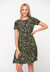 Sukienka w zielone cętki 1293