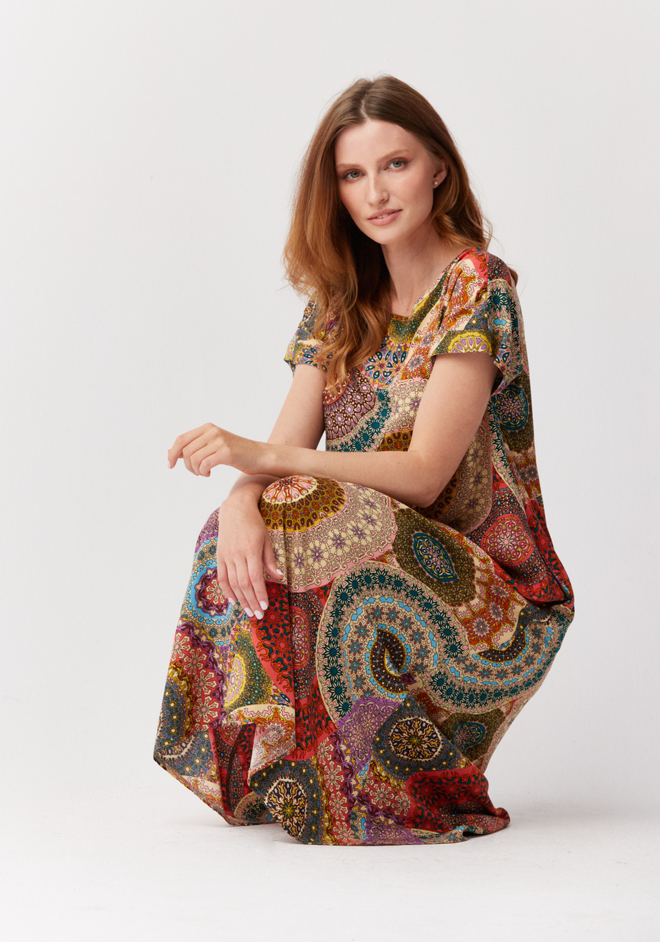 Sukienka w rozety 1077