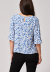 Bluzka w niebieskie kwiaty 3110