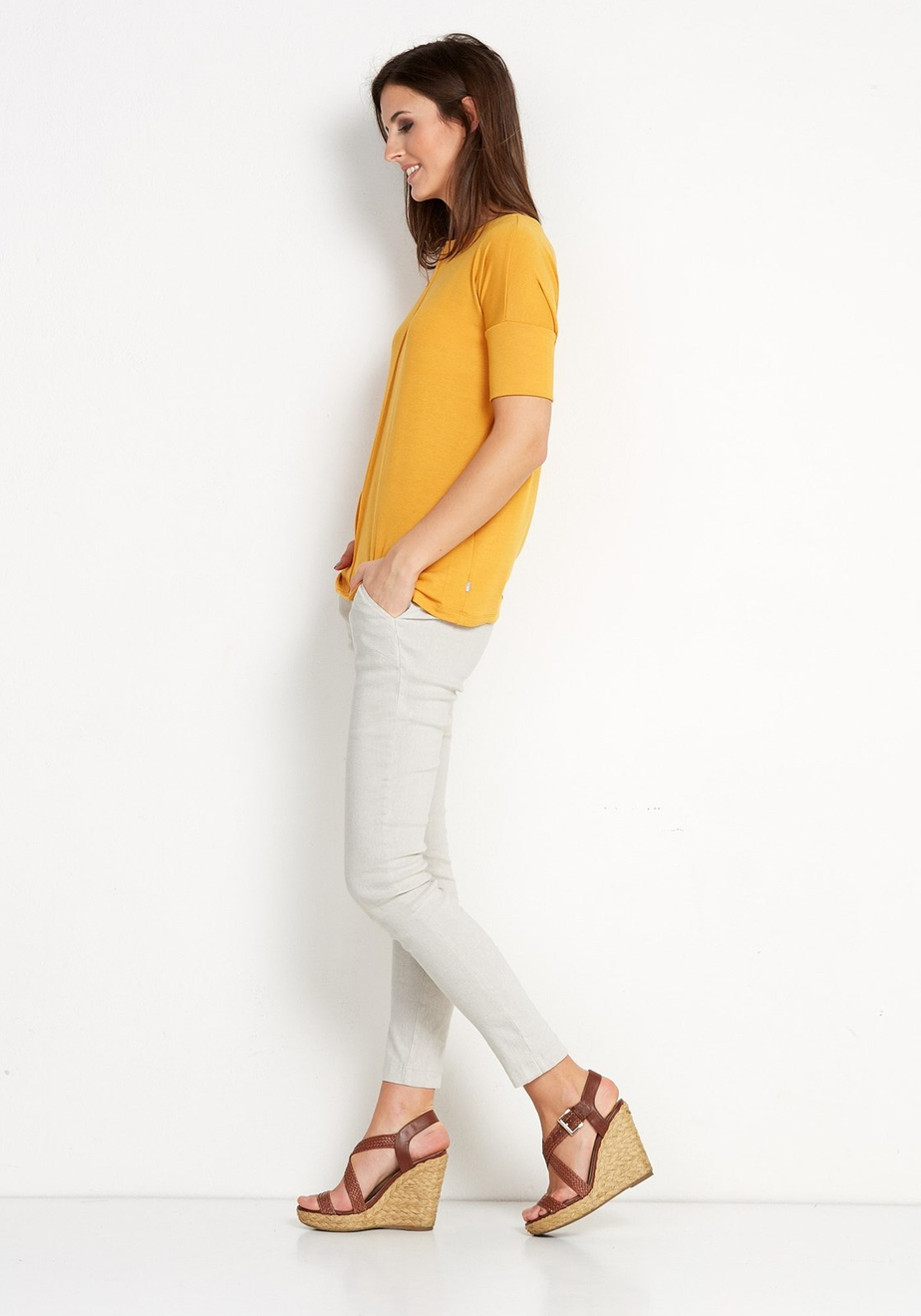 Musztardowy sweterek 8922