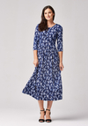 Midi sukienka w kwiaty 1589