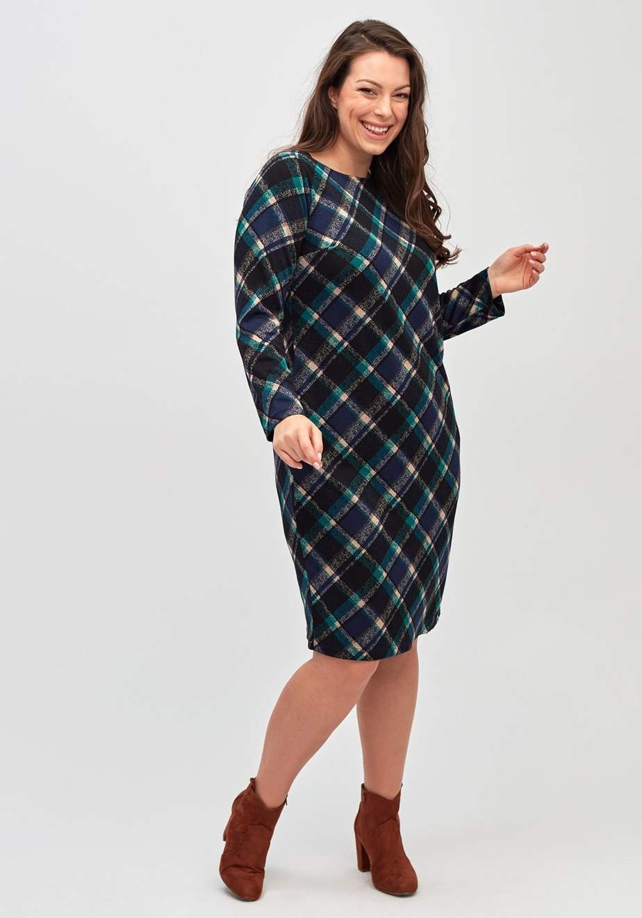Sukienka w kratkę 6230