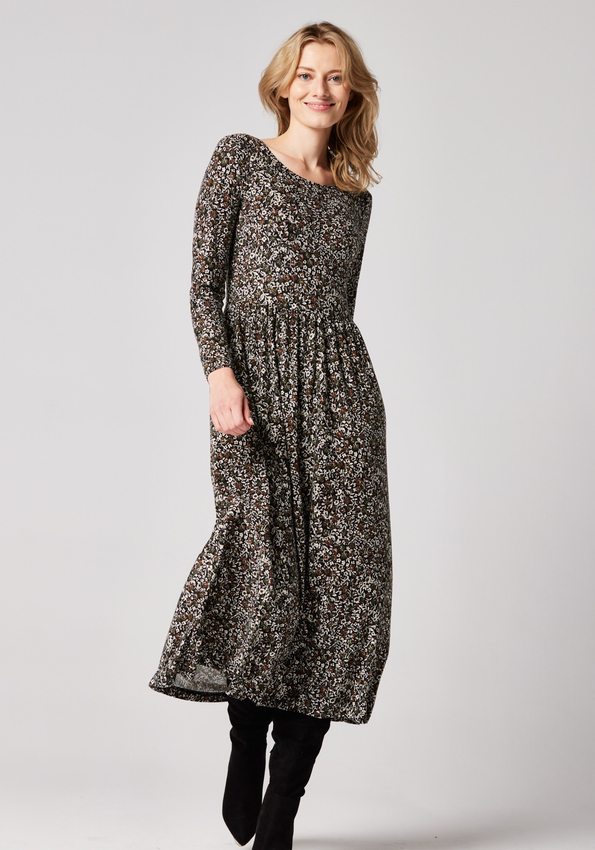 Odcinana sukienka w kwiatki 1849