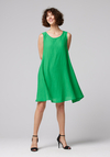 Zielona trapezowa sukienka 1140