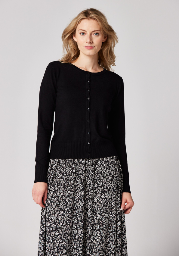 Klasyczny czarny sweter 8718