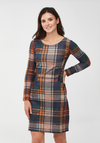 Dopasowana sukienka w kratę 1844