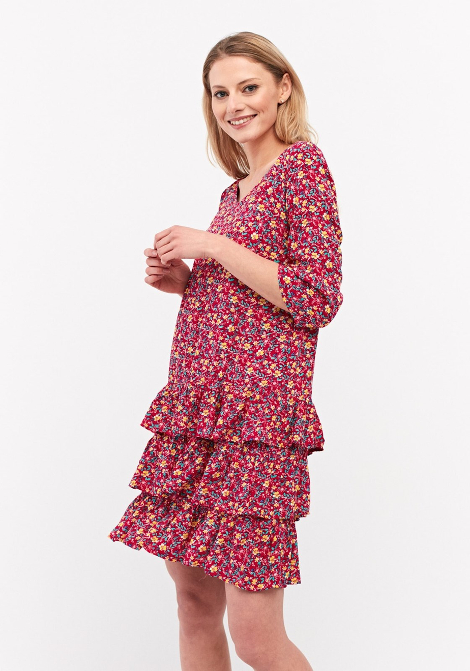 Sukienka z falbanami 1023