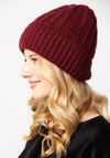 Bordowa czapka 9082