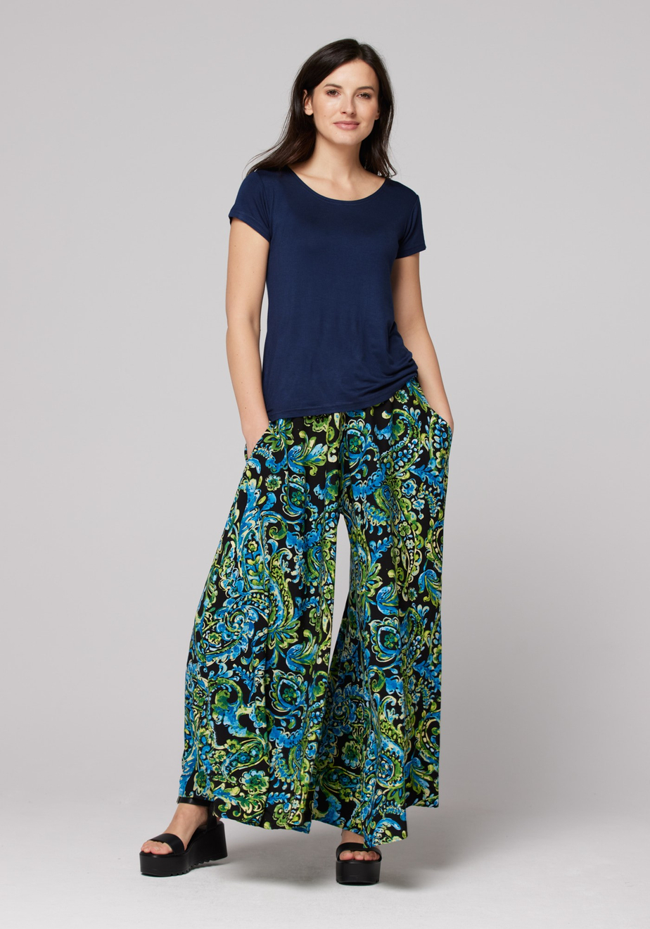 Niebiesko-zielone kuloty 5103