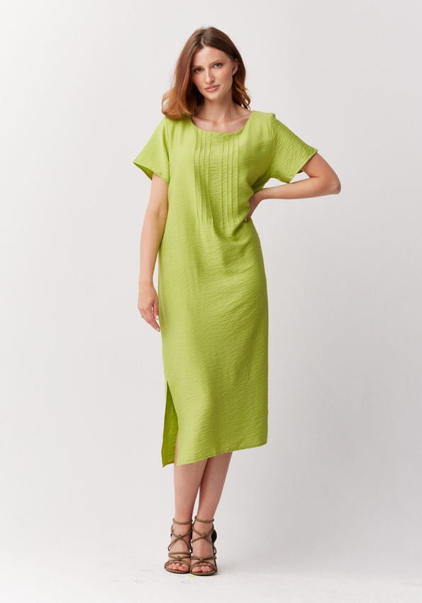 Prosta jasnozielona sukienka 1224