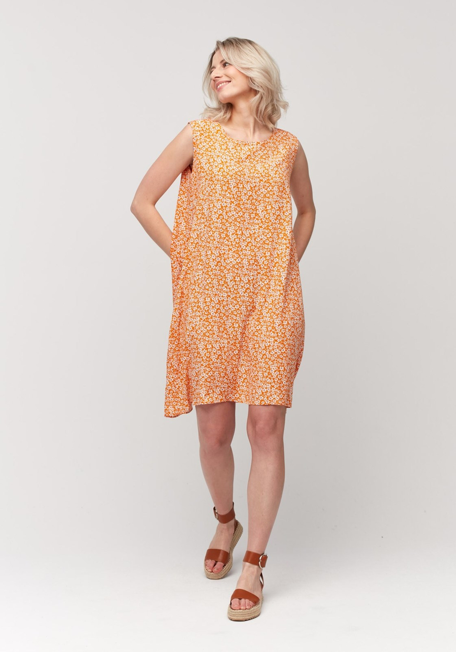 Mini sukienka z falbaną 1071