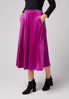 Fuksjowa welurowa spódnica 2030