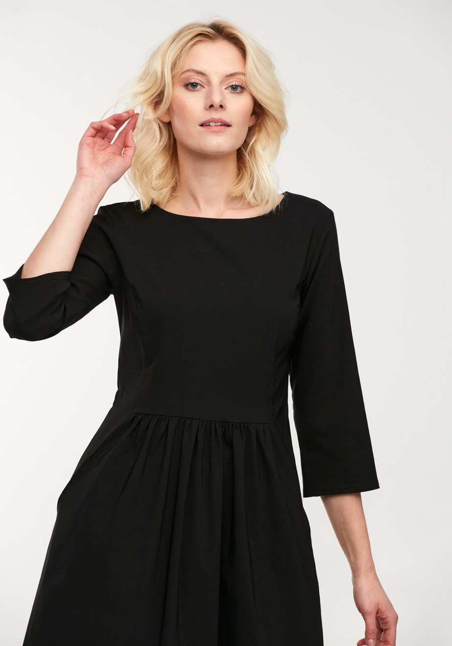 Midi czarna sukienka 1781