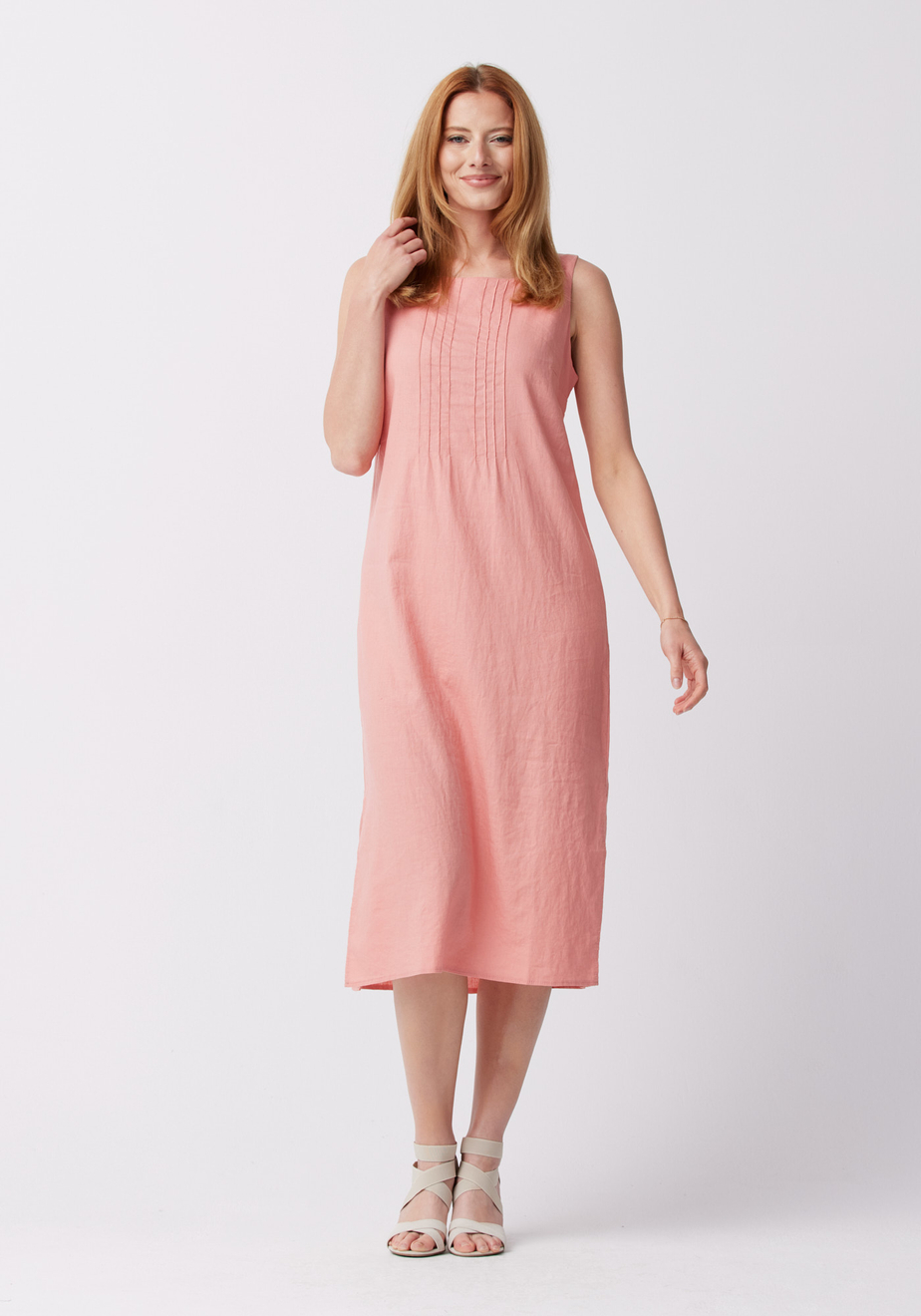 Midi sukienka bez rękawów 1372