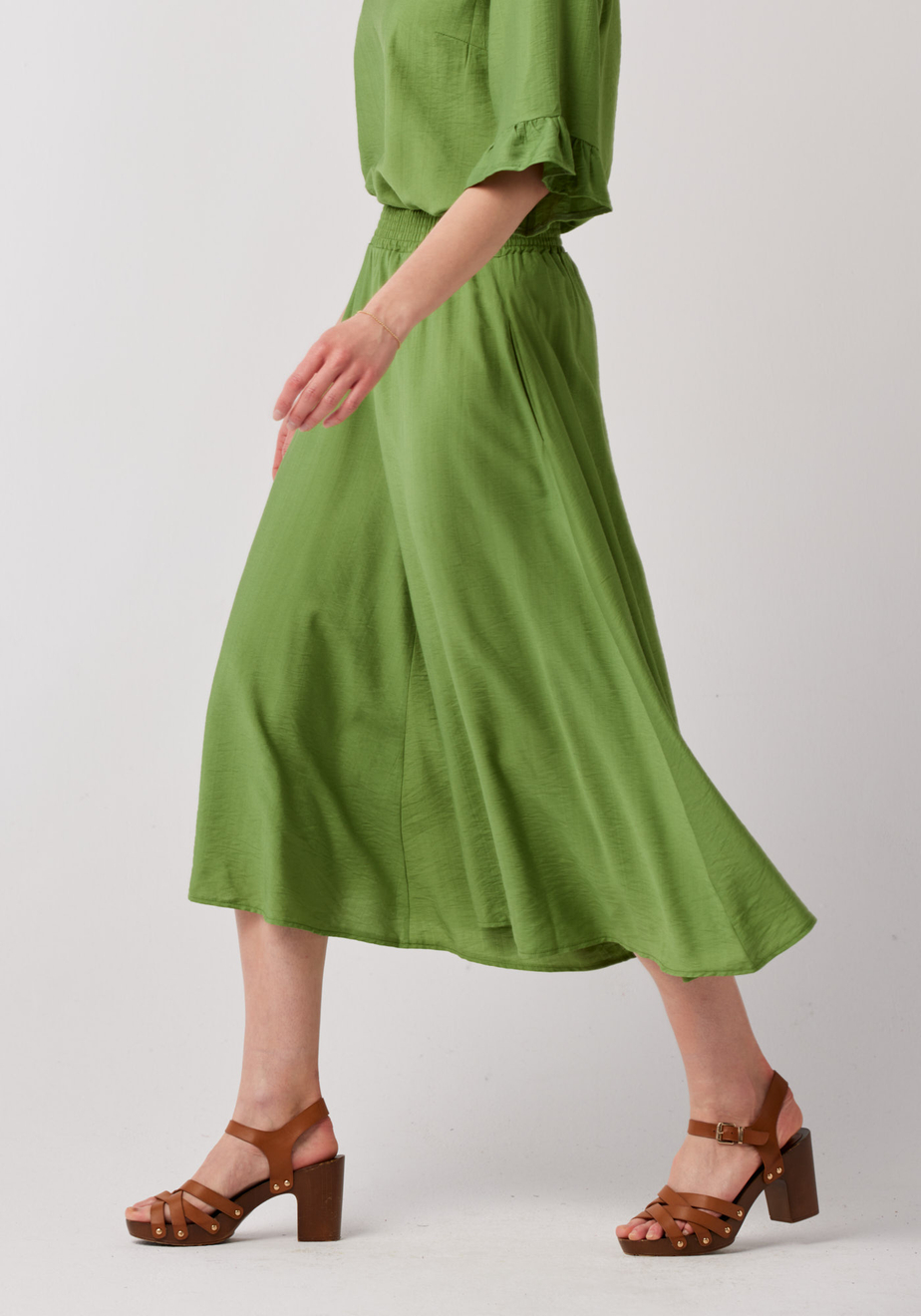 Zielone szerokie spodnie 5145