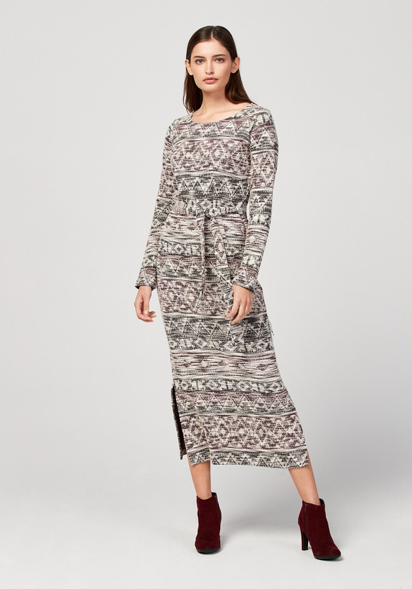 Midi wiązana sukienka 1924