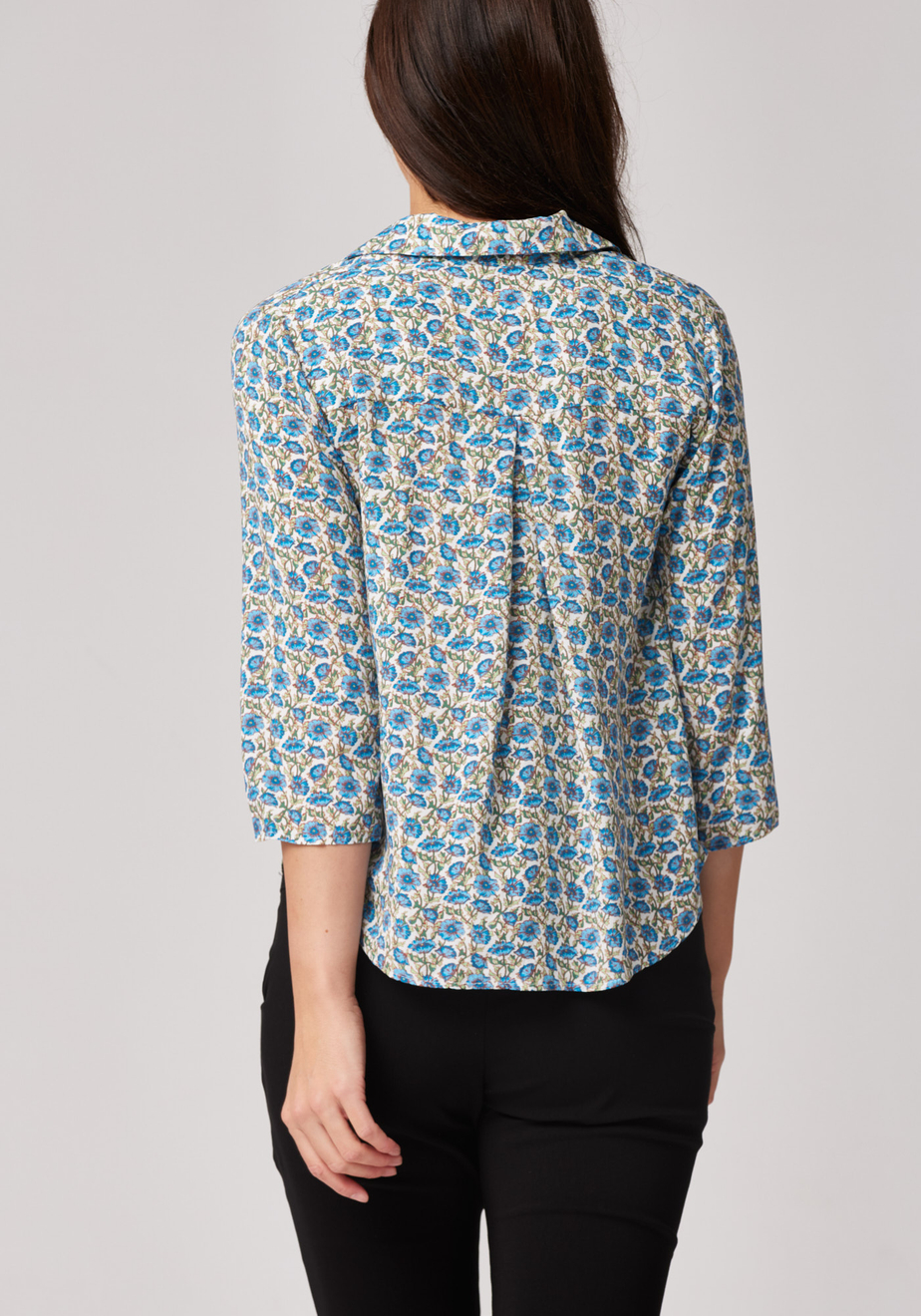 Krótka koszula w kwiaty 3111