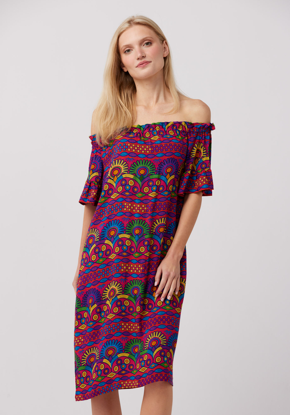 Hiszpanka w kolorowy wzór 1095