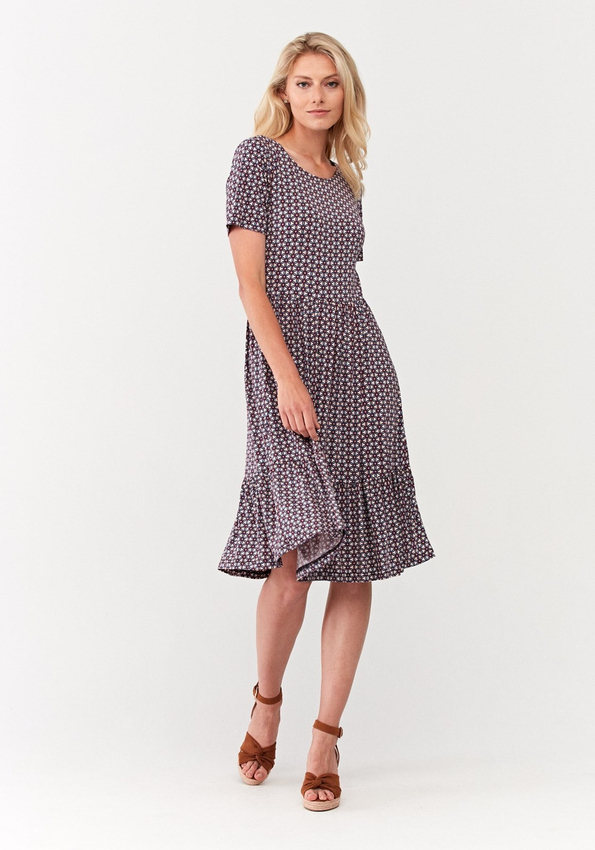 Sukienka w geometryczny wzór 1465