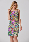Kolorowa dopasowana sukienka 1495