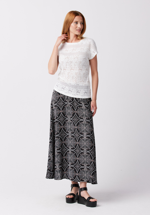 Spódnica w geometryczny wzór 2149