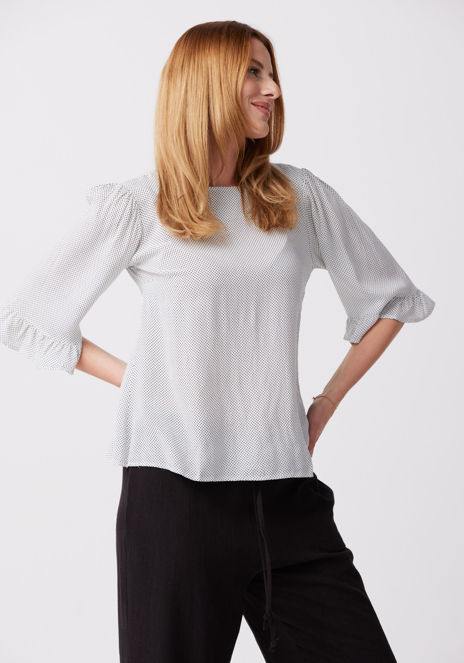 Bluzka w drobne groszki 3010