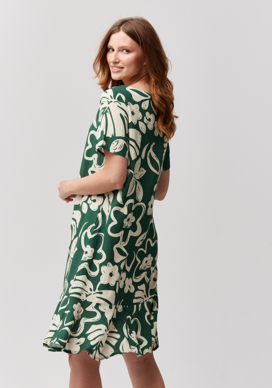 Sukienka w białe kwiaty 1378