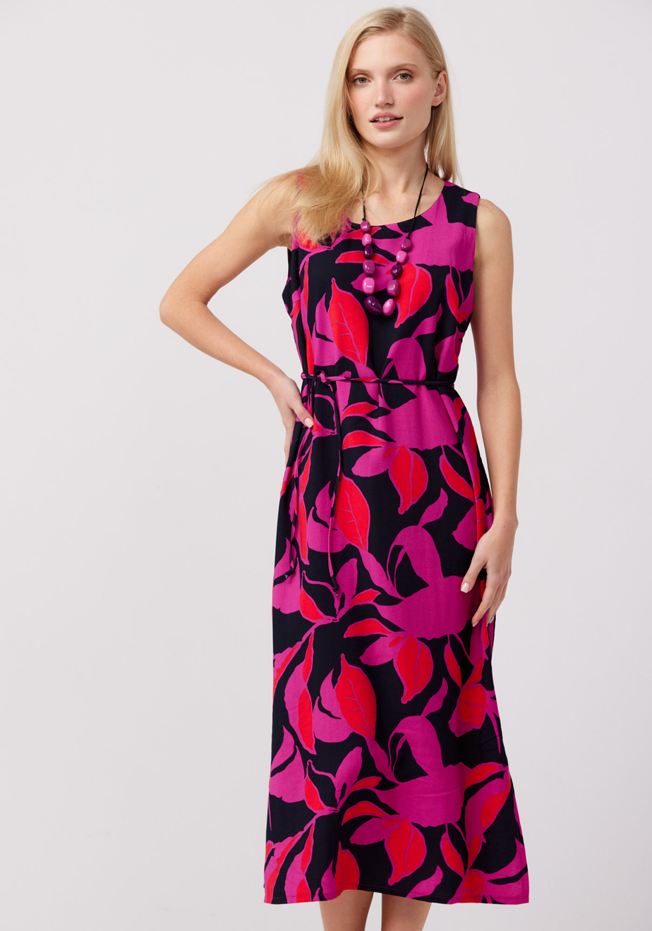 Wiązana sukienka midi 1128