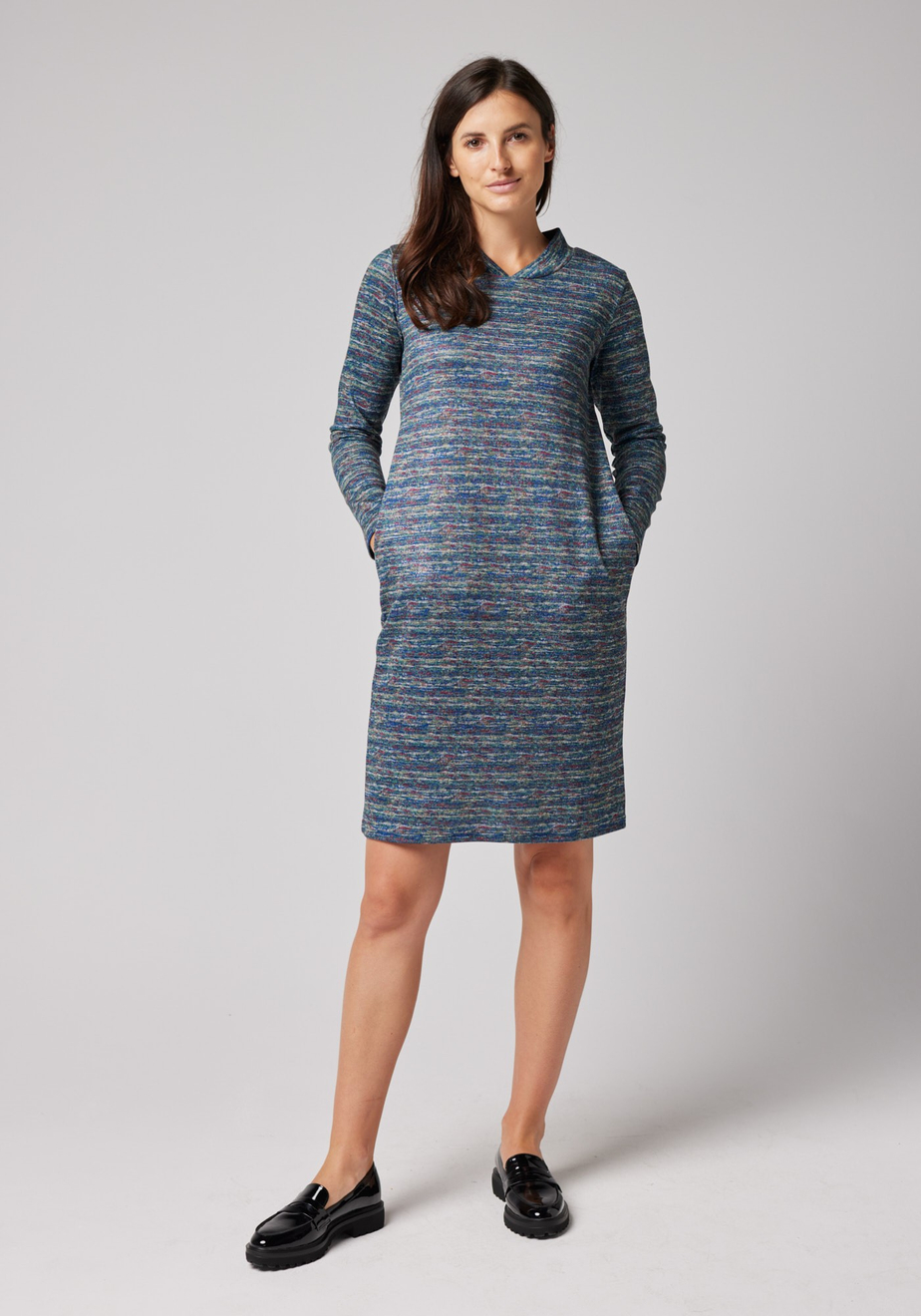 Sukienka w kolorowe paski 1837