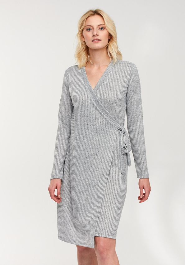 Kopertowa wiązana sukienka 1972