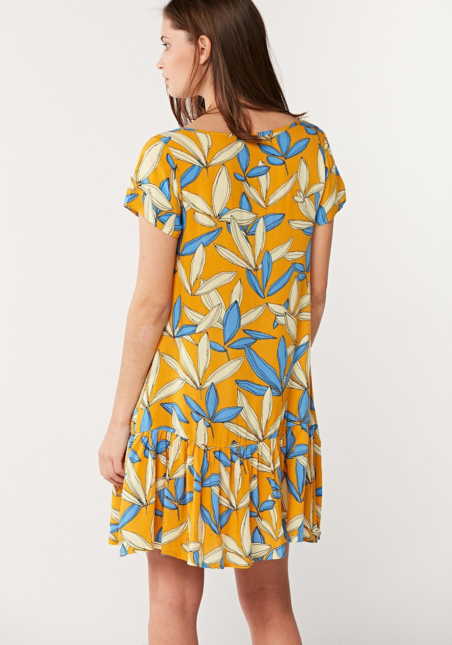 Letnia żółta sukienka 1602