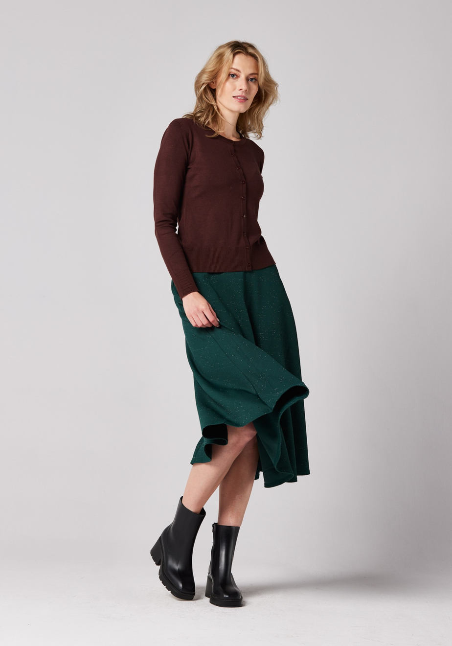 Klasyczny czekoladowy sweter 8718