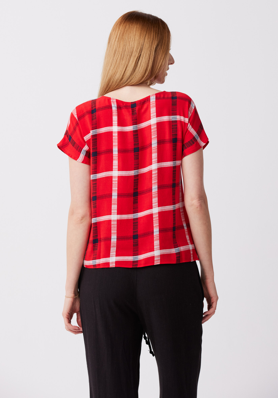 Bluzka w kratkę 3254