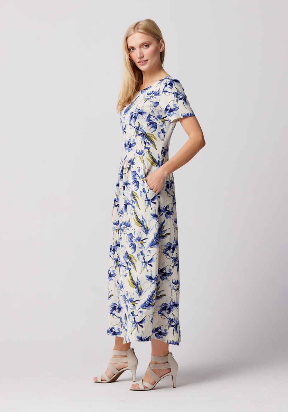 Sukienka w chabrowe kwiaty 1399