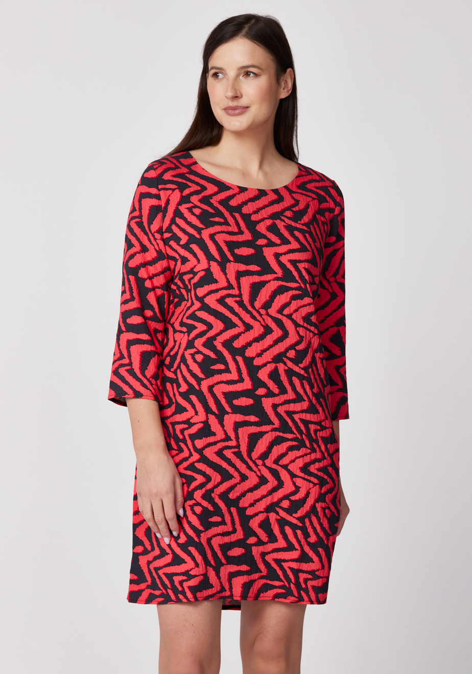 Prosta sukienka z wiskozy 1611