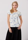 T-shirt w delikatne kwiaty 3431