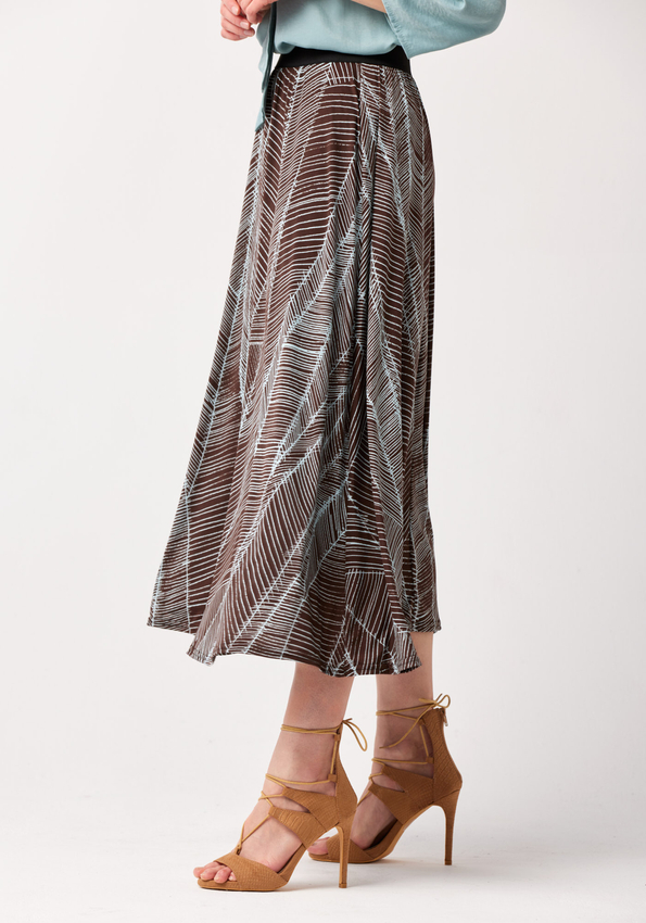 Spódnica w delikatny wzór 2052