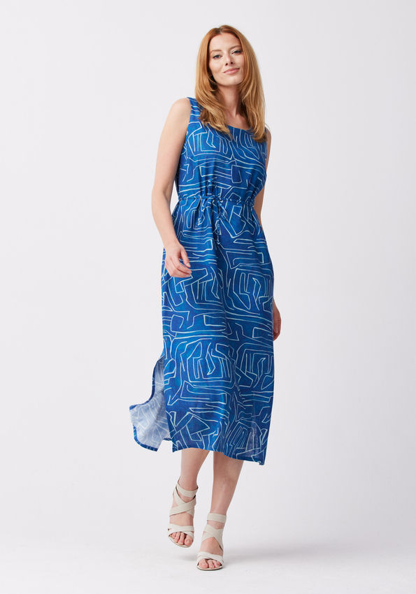 Wiązana midi sukienka 1317