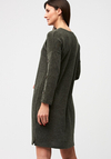 Dzianinowa zielona sukienka 1887