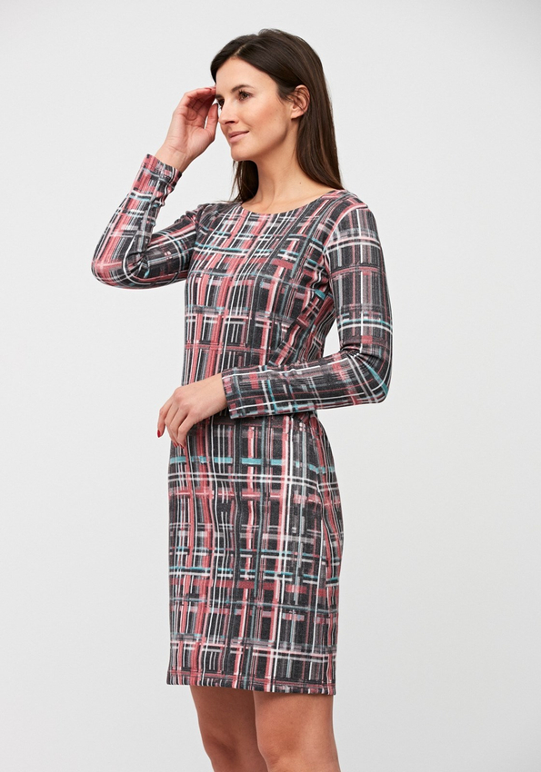 Sukienka w kratkę 1861