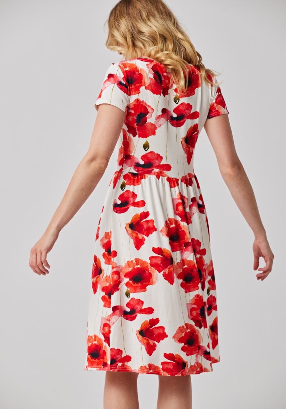 Odcinana sukienka w maki 1430