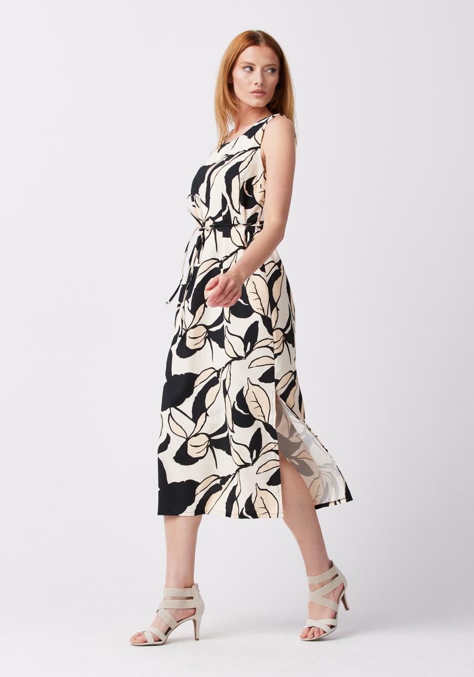 Wiązana sukienka midi 1127