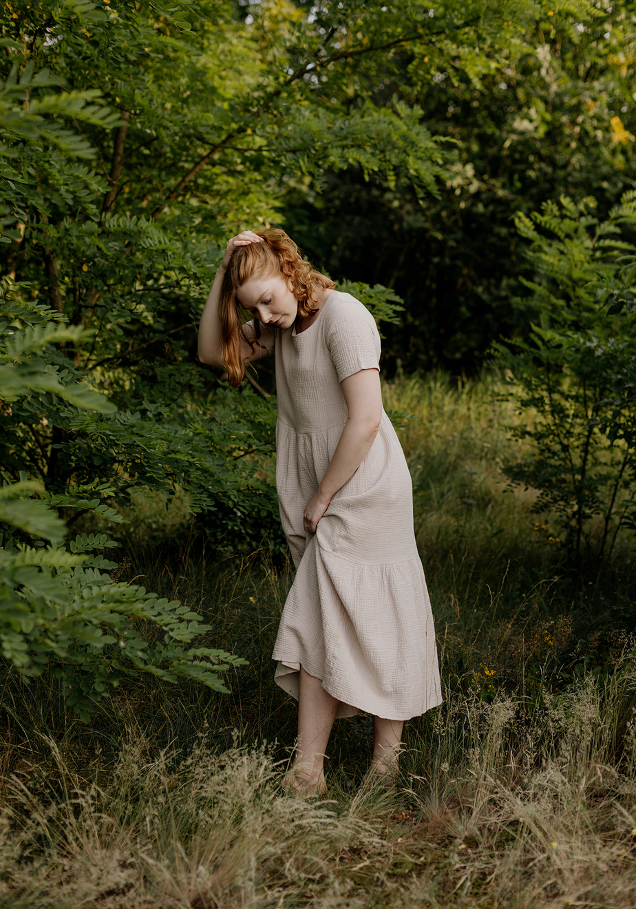 Swobodna sukienka maxi 1081