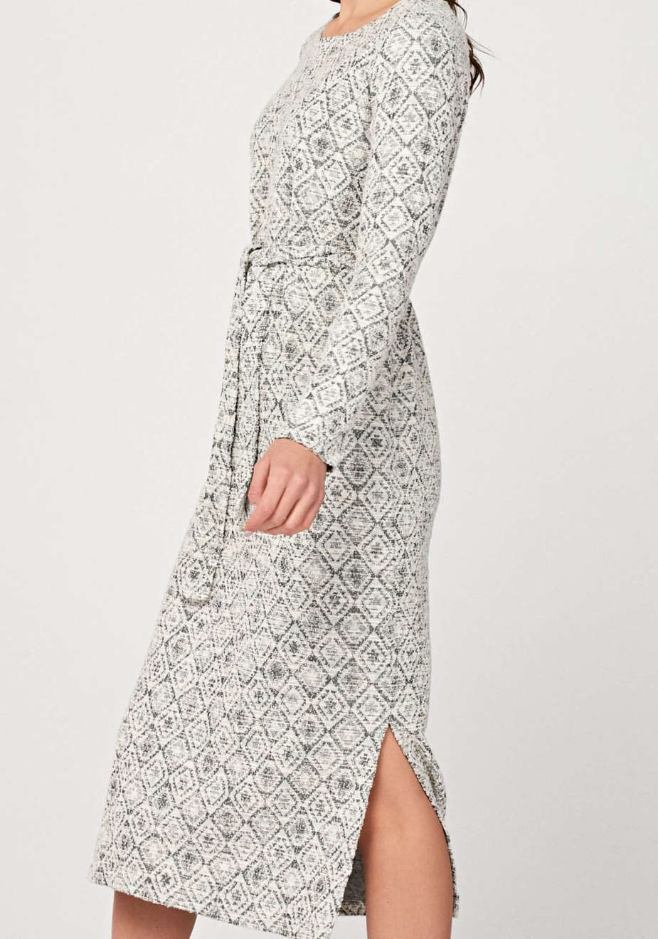 Wiązana midi sukienka 1924