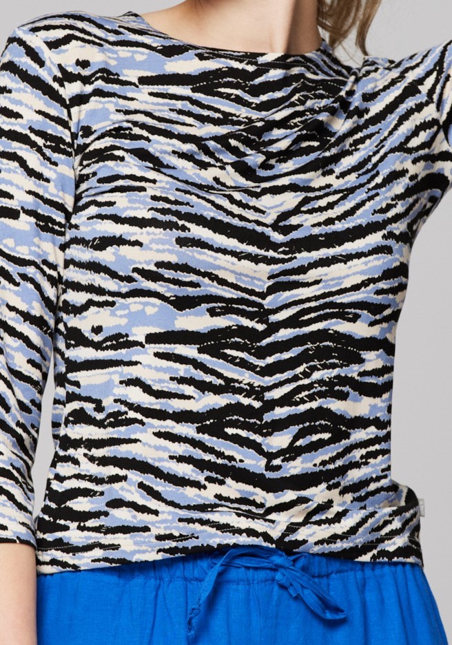 Bluzka w nieregularne paski 3270