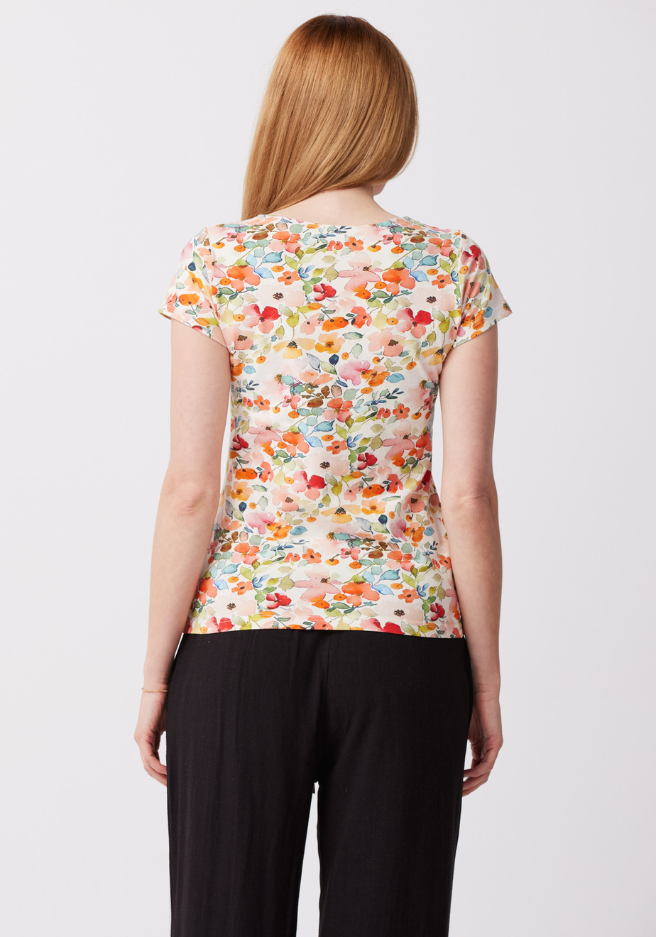 Bluzka w pastelowe kwiaty 3430