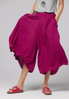 Szerokie spodnie w kolorze fuksjowym 5116